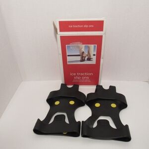 Ice Traction Slip Ons, Mens Footware, Steel Studs, Grip Ice/Snow, Sz: 8-12, NEW